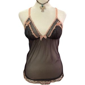 Pink and black VS slip 🎀